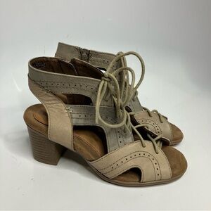 Rockport Cobb Hill Hattie lace gladiator sandals multicolored leather size 6